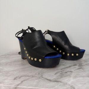 DVF | Bali Ankle Tie Wedge Sandals 7.5